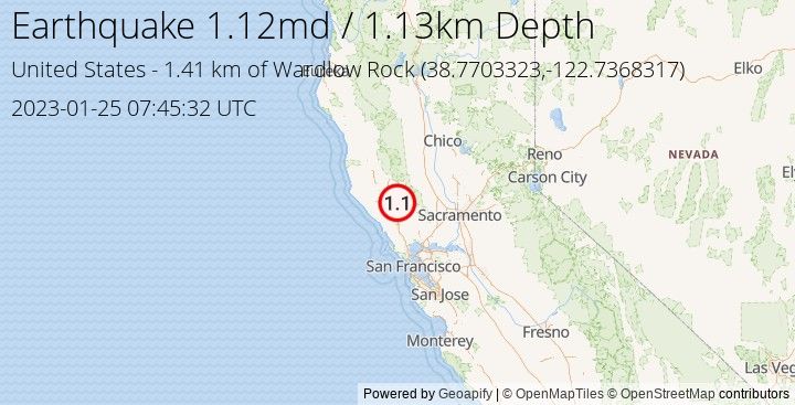 Earthquake md1.12 - 1.413 km of Wardlow Rock - United States