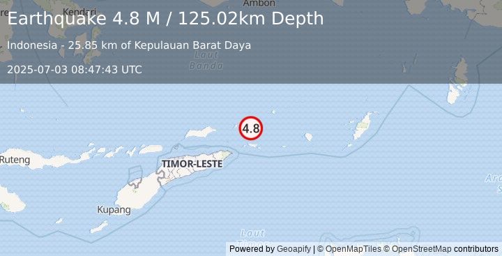 Earthquake Banda Sea (4.8 M) (2025-07-03 08:47:43 UTC)