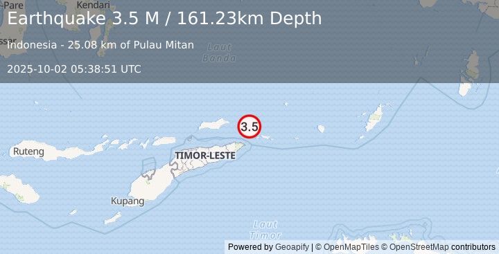 Earthquake Banda Sea (4.1 M) (2025-10-02 05:38:48 UTC)