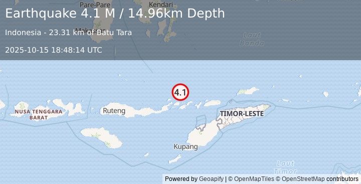 Earthquake Banda Sea (4.0 M) (2025-10-15 18:48:13 UTC)