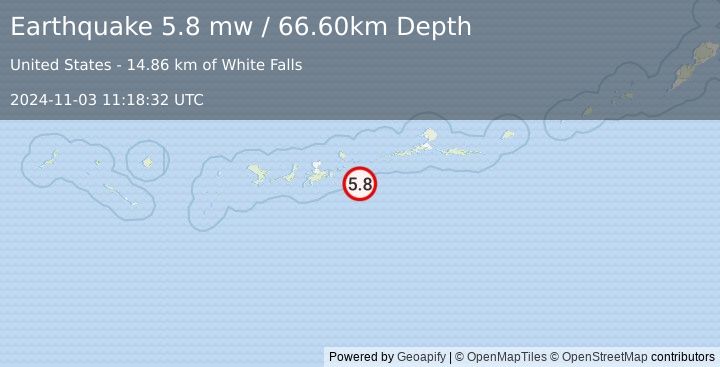 Earthquake ANDREANOF ISLANDS, ALEUTIAN IS. (5.8 mw) (2024-11-03 11:18:32 UTC)