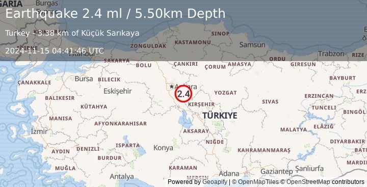 Earthquake CENTRAL TURKEY (2.4 ml) (2024-11-15 04:41:46 UTC)