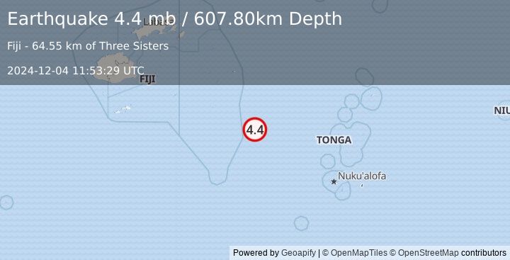 Earthquake FIJI REGION (4.4 mb) (2024-12-04 11:53:29 UTC)