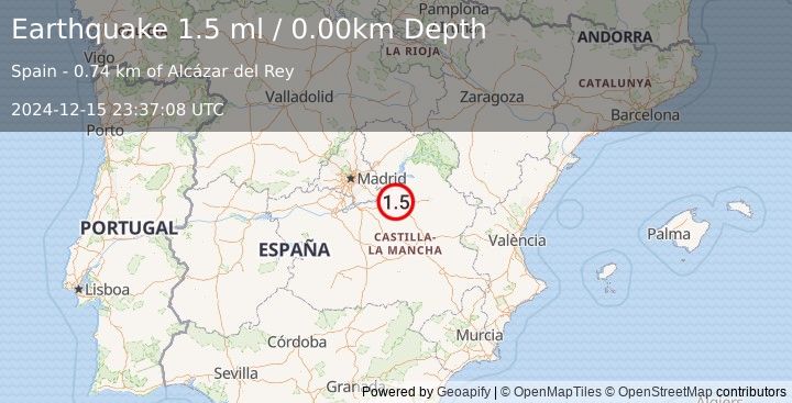 Earthquake SPAIN (1.5 ml) (2024-12-15 23:37:08 UTC)