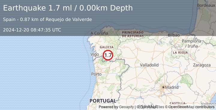 Earthquake SPAIN (1.7 ml) (2024-12-20 08:47:35 UTC)