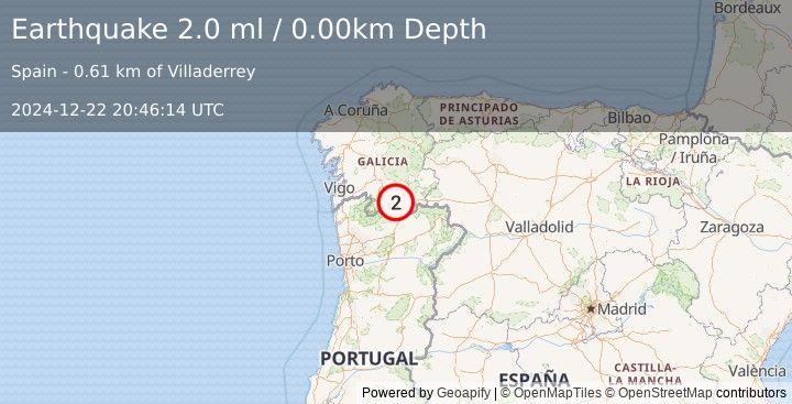 Earthquake SPAIN (2.0 ml) (2024-12-22 20:46:14 UTC)