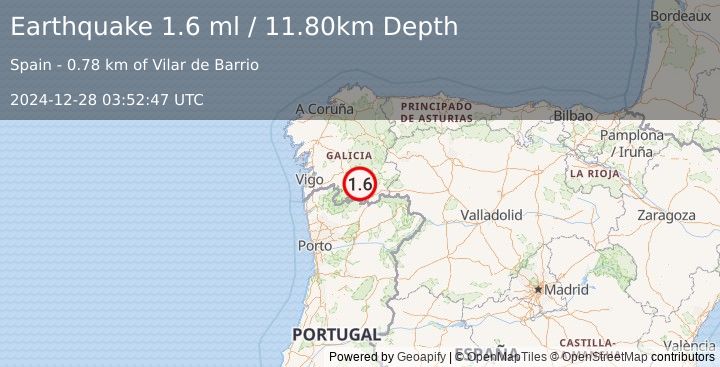 Earthquake SPAIN (1.6 ml) (2024-12-28 03:52:47 UTC)