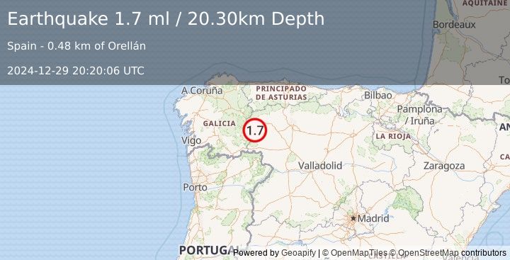 Earthquake SPAIN (1.7 ml) (2024-12-29 20:20:06 UTC)