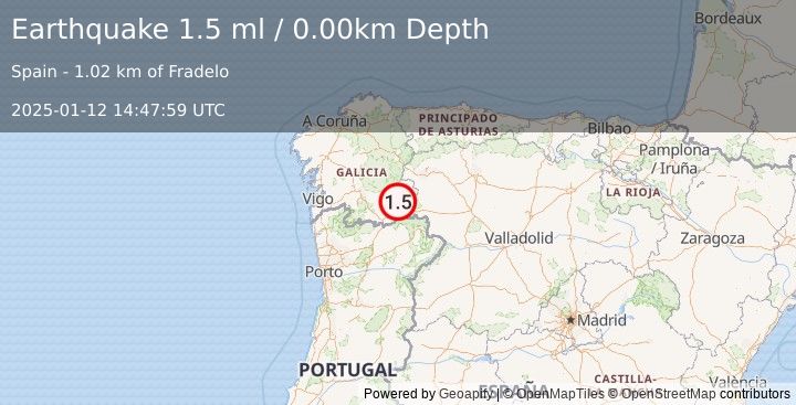 Earthquake SPAIN (1.5 ml) (2025-01-12 14:47:59 UTC)