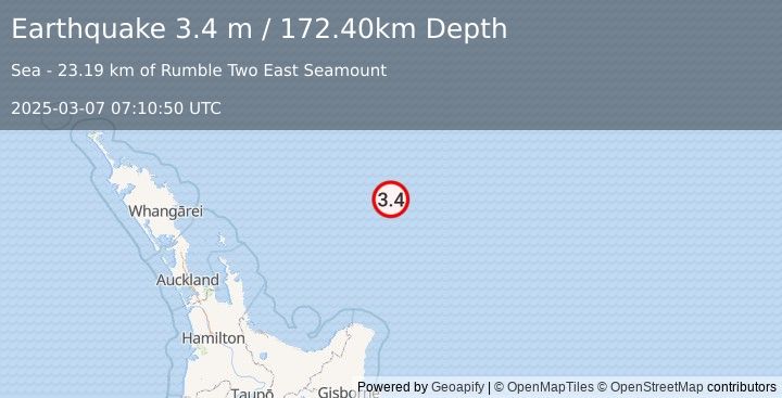 Earthquake OFF E. COAST OF N. ISLAND, N.Z. (3.4 m) (2025-03-07 07:10:50 UTC)