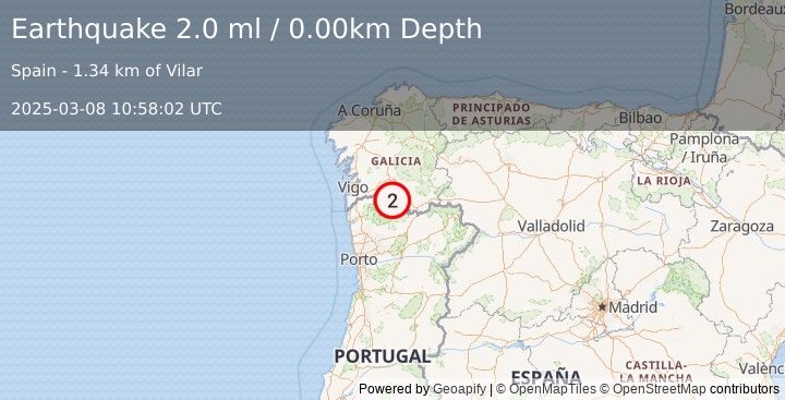 Earthquake SPAIN (2.0 ml) (2025-03-08 10:58:02 UTC)