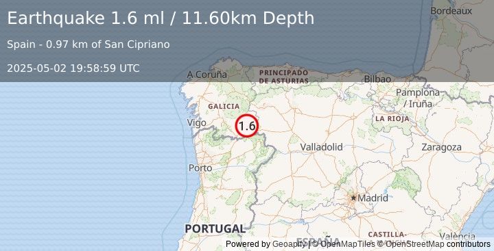 Earthquake SPAIN (1.6 ml) (2025-05-02 19:58:59 UTC)