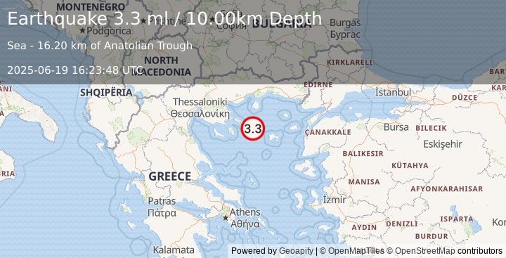 Earthquake AEGEAN SEA (3.3 ml) (2025-06-19 16:23:48 UTC)
