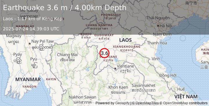 Earthquake LAOS (3.6 m) (2025-07-24 14:39:03 UTC)
