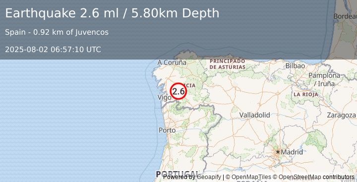 Earthquake SPAIN (2.6 ml) (2025-08-02 06:57:10 UTC)