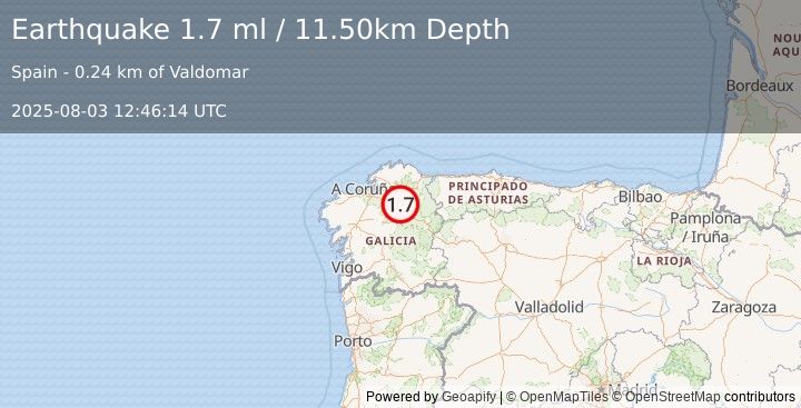 Earthquake SPAIN (1.7 ml) (2025-08-03 12:46:14 UTC)