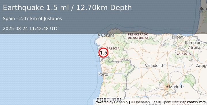 Earthquake SPAIN (1.5 ml) (2025-08-24 11:42:48 UTC)