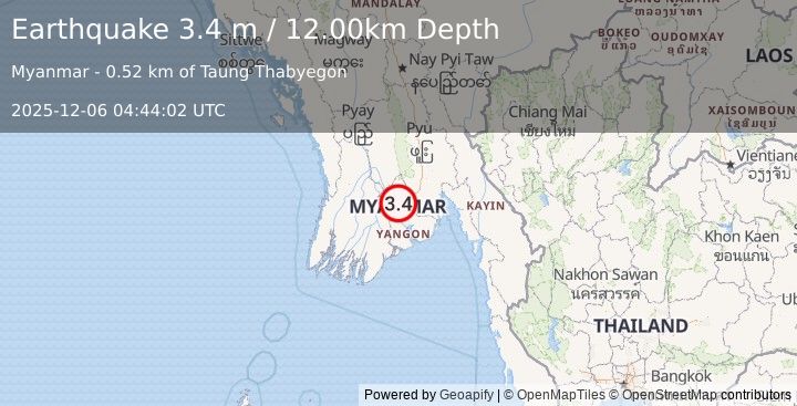 Earthquake MYANMAR (3.4 m) (2025-12-06 04:44:02 UTC)