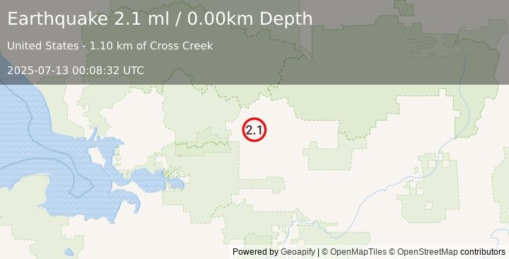 Earthquake 20 km ENE of Ambler, Alaska (2.1 ml) (2025-07-13 00:08:32 UTC)