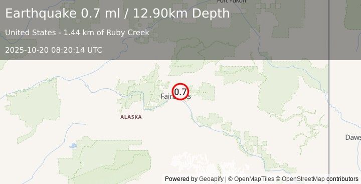 Earthquake  (0.7 ml) (2025-10-20 08:20:14 UTC)